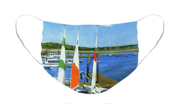 Chatham Harbor Boats Chatham Cape Cod Massachusetts - Face Mask