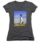 Great Point Lighthouse Nantucket Massachusetts - Women's V-Neck