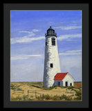 Great Point Lighthouse Nantucket Massachusetts - Framed Print