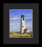 Great Point Lighthouse Nantucket Massachusetts - Framed Print