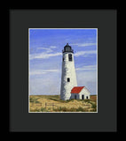 Great Point Lighthouse Nantucket Massachusetts - Framed Print