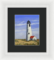 Great Point Lighthouse Nantucket Massachusetts - Framed Print