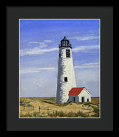 Great Point Lighthouse Nantucket Massachusetts - Framed Print