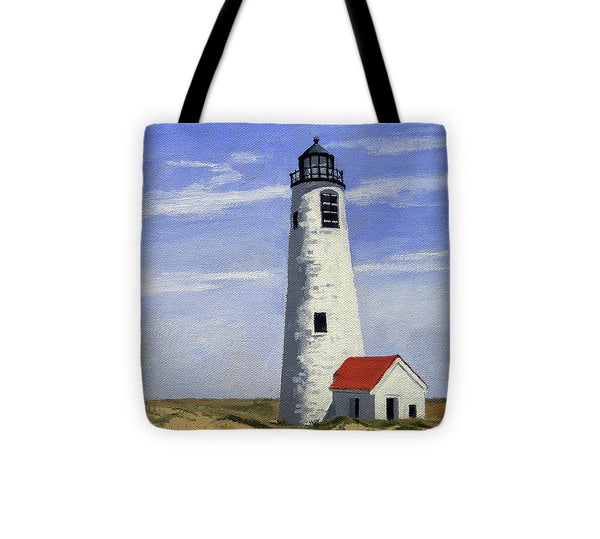 Great Point Lighthouse Nantucket Massachusetts - Tote Bag