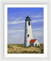 Great Point Lighthouse Nantucket Massachusetts - Framed Print