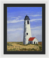 Great Point Lighthouse Nantucket Massachusetts - Framed Print