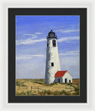 Great Point Lighthouse Nantucket Massachusetts - Framed Print