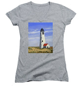 Great Point Lighthouse Nantucket Massachusetts - Women's V-Neck