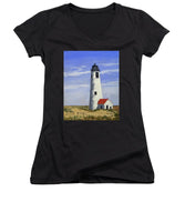 Great Point Lighthouse Nantucket Massachusetts - Women's V-Neck