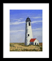 Great Point Lighthouse Nantucket Massachusetts - Framed Print