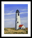 Great Point Lighthouse Nantucket Massachusetts - Framed Print