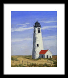 Great Point Lighthouse Nantucket Massachusetts - Framed Print