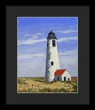 Great Point Lighthouse Nantucket Massachusetts - Framed Print