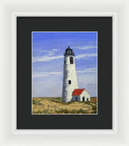 Great Point Lighthouse Nantucket Massachusetts - Framed Print