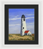 Great Point Lighthouse Nantucket Massachusetts - Framed Print