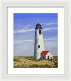 Great Point Lighthouse Nantucket Massachusetts - Framed Print