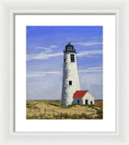 Great Point Lighthouse Nantucket Massachusetts - Framed Print