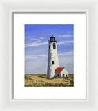 Great Point Lighthouse Nantucket Massachusetts - Framed Print