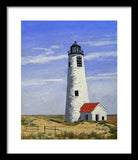 Great Point Lighthouse Nantucket Massachusetts - Framed Print