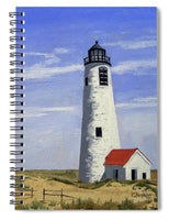 Great Point Lighthouse Nantucket Massachusetts - Spiral Notebook
