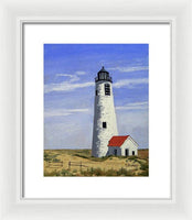 Great Point Lighthouse Nantucket Massachusetts - Framed Print