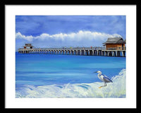 Naples Pier Naples Florida - Framed Print