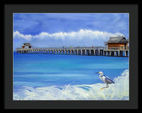 Naples Pier Naples Florida - Framed Print