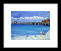 Naples Pier Naples Florida - Framed Print