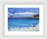 Naples Pier Naples Florida - Framed Print