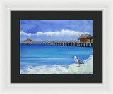 Naples Pier Naples Florida - Framed Print