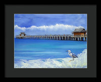 Naples Pier Naples Florida - Framed Print