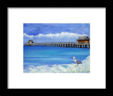 Naples Pier Naples Florida - Framed Print