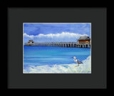 Naples Pier Naples Florida - Framed Print