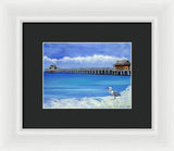 Naples Pier Naples Florida - Framed Print