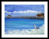 Naples Pier Naples Florida - Framed Print