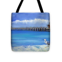 Naples Pier Naples Florida - Tote Bag