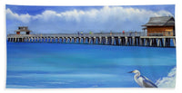 Naples Pier Naples Florida - Bath Towel