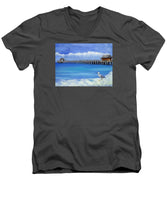 Naples Pier Naples Florida - Men's V-Neck T-Shirt