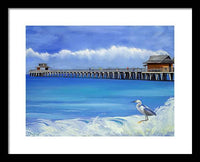 Naples Pier Naples Florida - Framed Print