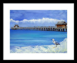 Naples Pier Naples Florida - Framed Print