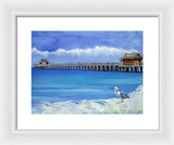 Naples Pier Naples Florida - Framed Print