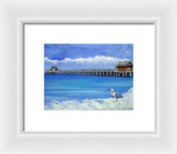 Naples Pier Naples Florida - Framed Print