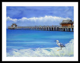 Naples Pier Naples Florida - Framed Print