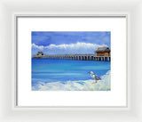 Naples Pier Naples Florida - Framed Print