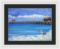 Naples Pier Naples Florida - Framed Print