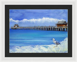 Naples Pier Naples Florida - Framed Print