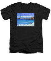 Naples Pier Naples Florida - Men's V-Neck T-Shirt