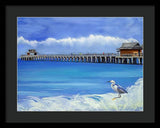 Naples Pier Naples Florida - Framed Print