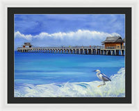 Naples Pier Naples Florida - Framed Print