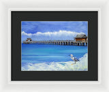 Naples Pier Naples Florida - Framed Print